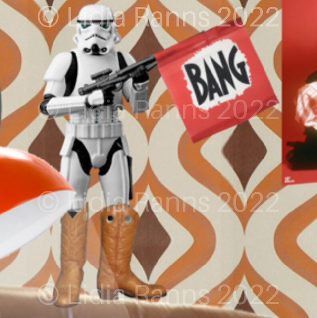 Retropolis - Pop Art Style Collage Art by Lidia Ranns