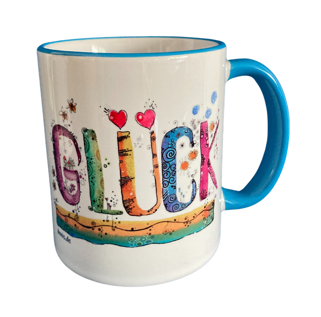Keramiktasse "Glück"