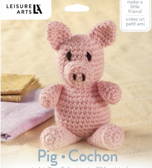 Leisure Arts Crochet Friends - Pig Crochet Kits Kit  
