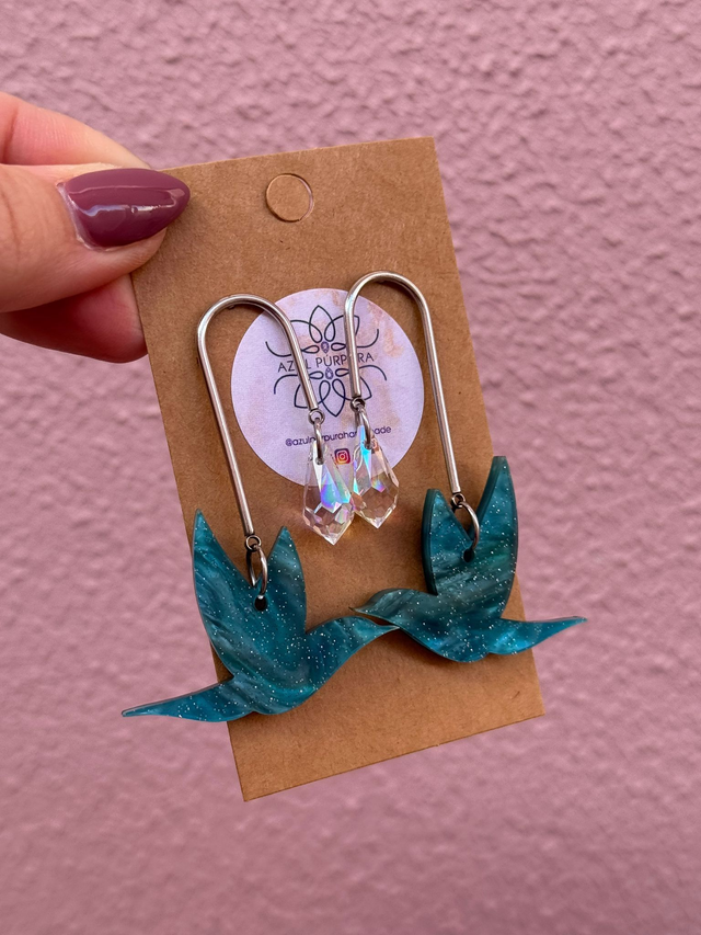 Brincos Pássaro Inspiração