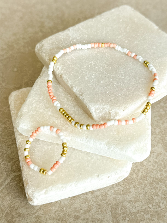 Herbst - Hortensienzauber Perlenschmuck 