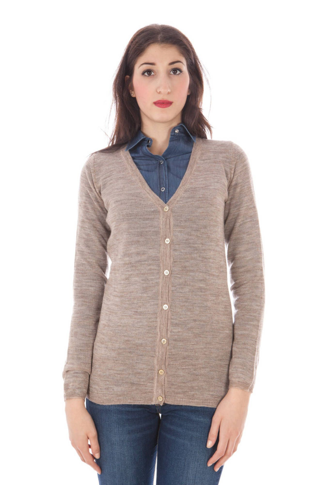FRED PERRY CARDIGAN DONNA BEIGE