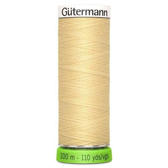 Gutermann Sew All Recycled rPET Thread. 100m 325 - Lightest Yellow