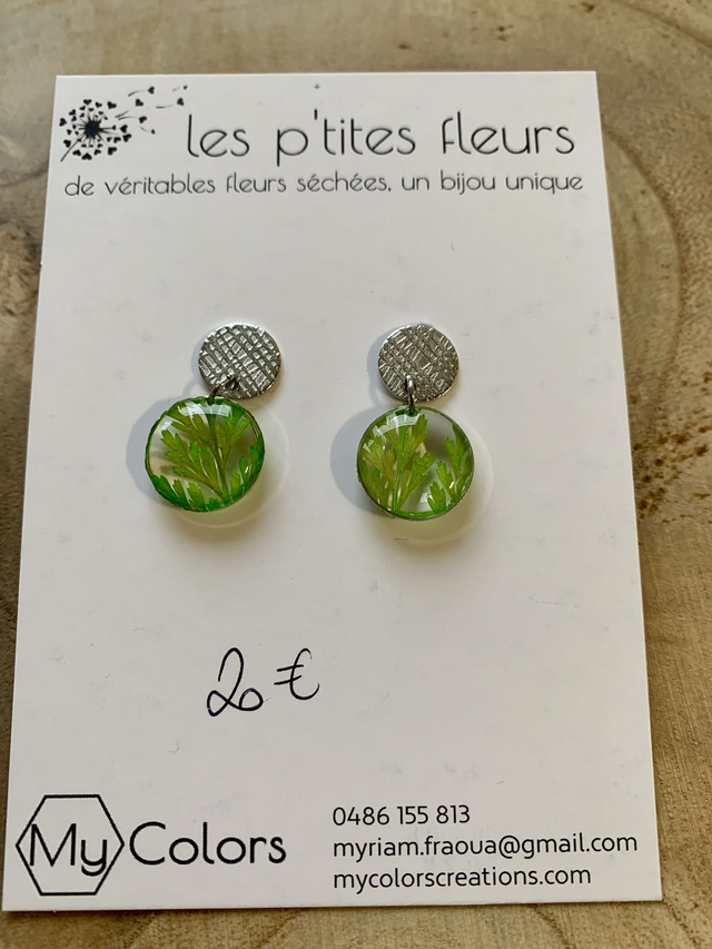 Persil : boucles d'oreilles clous