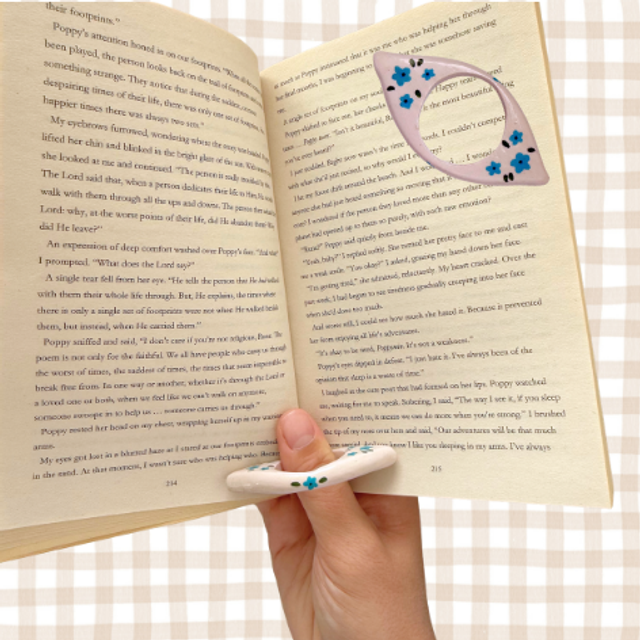 Blue Flower Page Holder