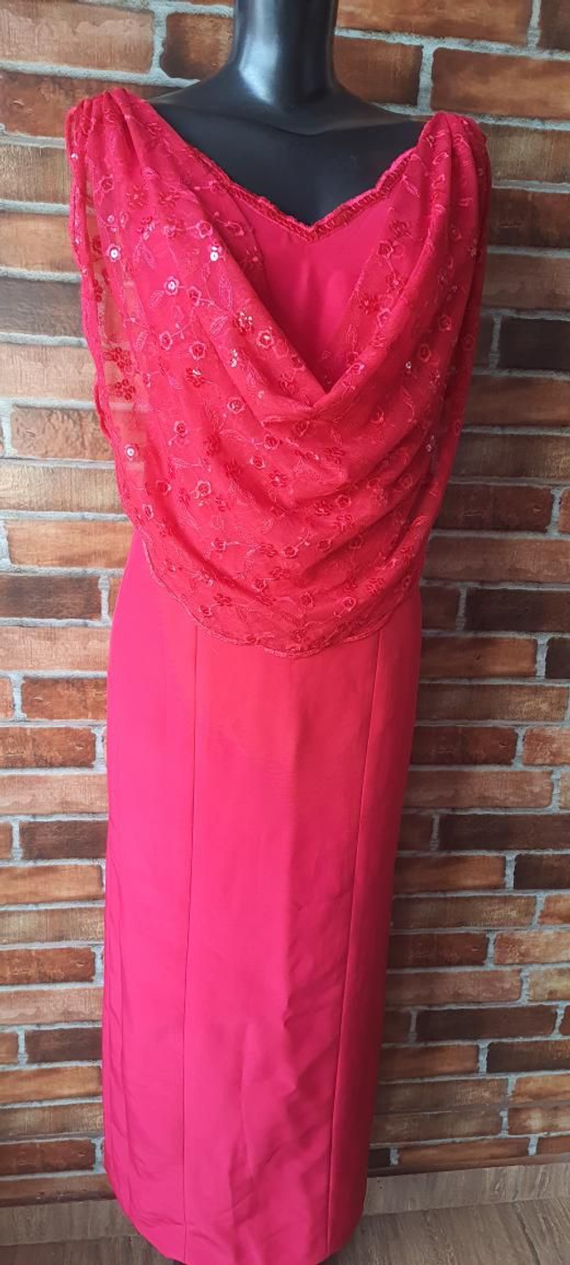 Vestido Longo Vermelho De Festa, T/M