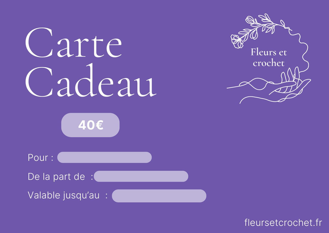 Carte cadeau &quot; gros plaisir&quot;