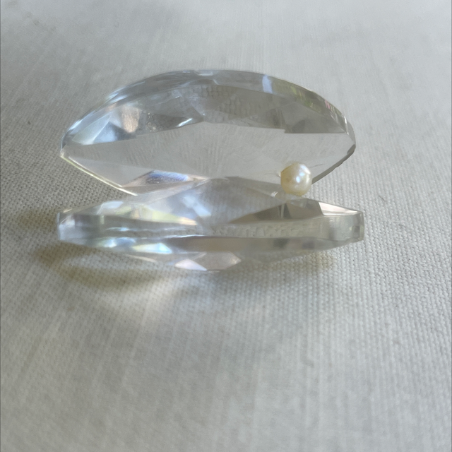 Swarovski Muschel Kristall mit Perle