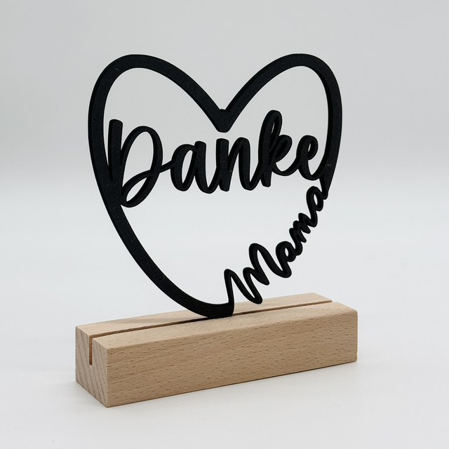 Herz Dekoständer - Danke Mama