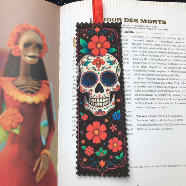 Marque page - Calaveras rouge 
