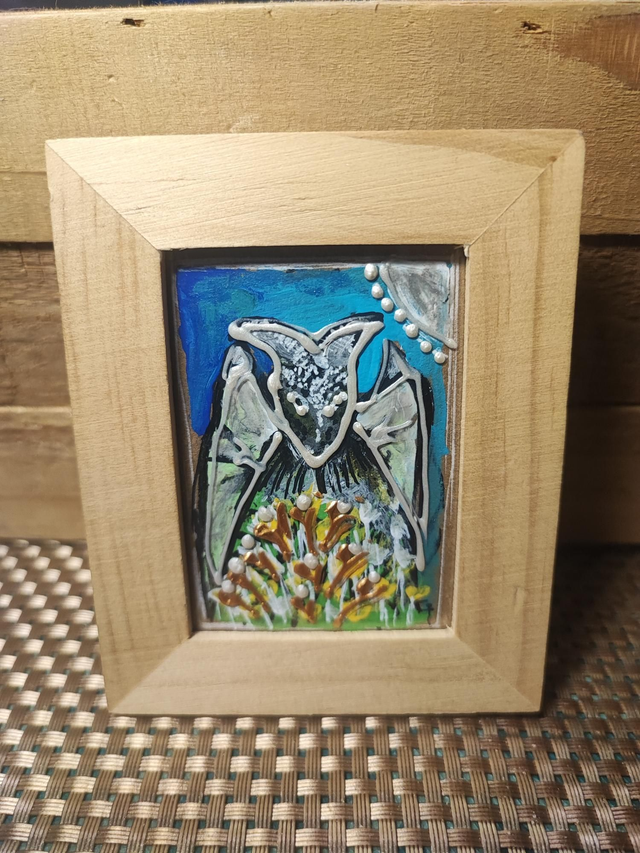 Dessin encadré &quot;DRAGON CACHÉ 