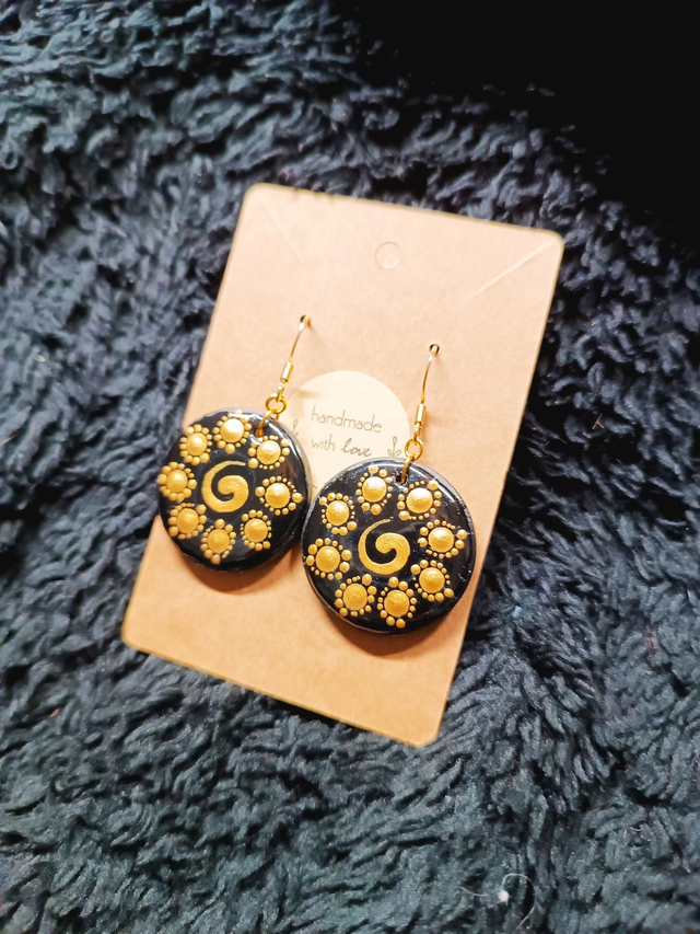 Boucles d'oreilles en bois 