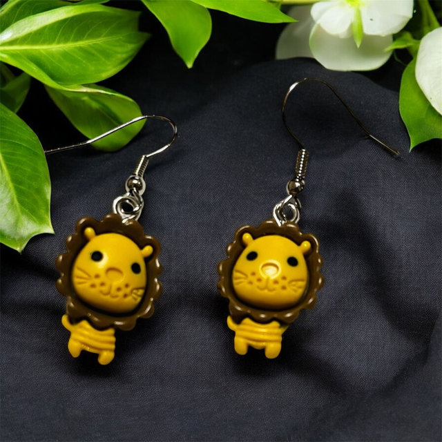 925er Sterling Ohrringe „Löwe“