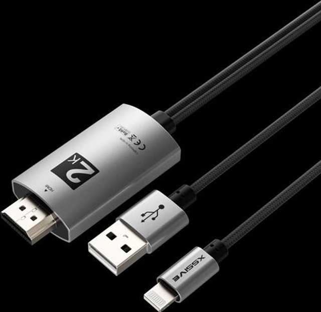 Câble HDMI lightning /et charge via USB