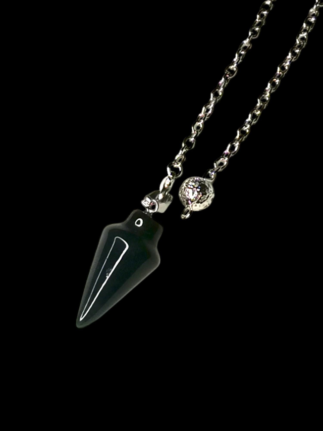 Pendule agate mousse 