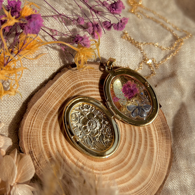 Secret world Locket Pendant Necklace