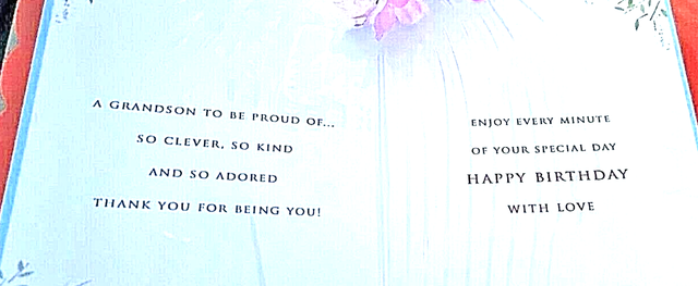 Grandson Birthday Card Stunning Design Larger Card