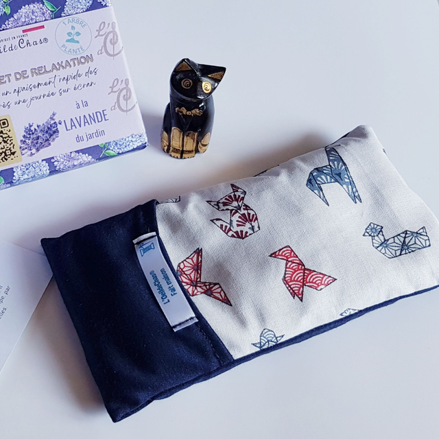 Coussinet de RELAXATION pour les YEUX - LAVANDE | en tissu - PERSONNALISABLE
