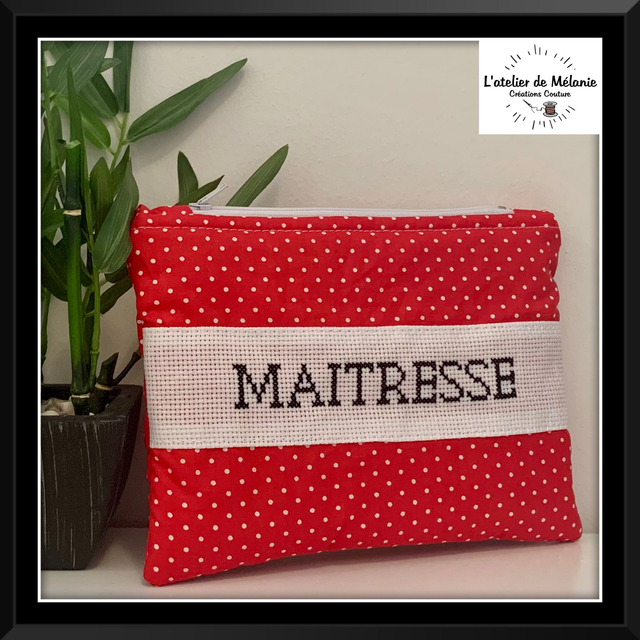 Pochette molletonnée "Maitresse"