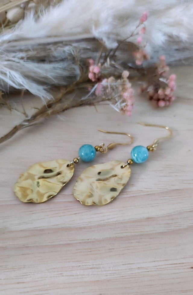 Boucles d'oreilles "Éternel" Amazonite