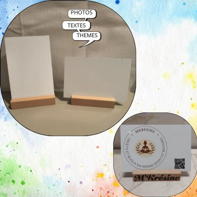 Plaque avec socle 10x15cm