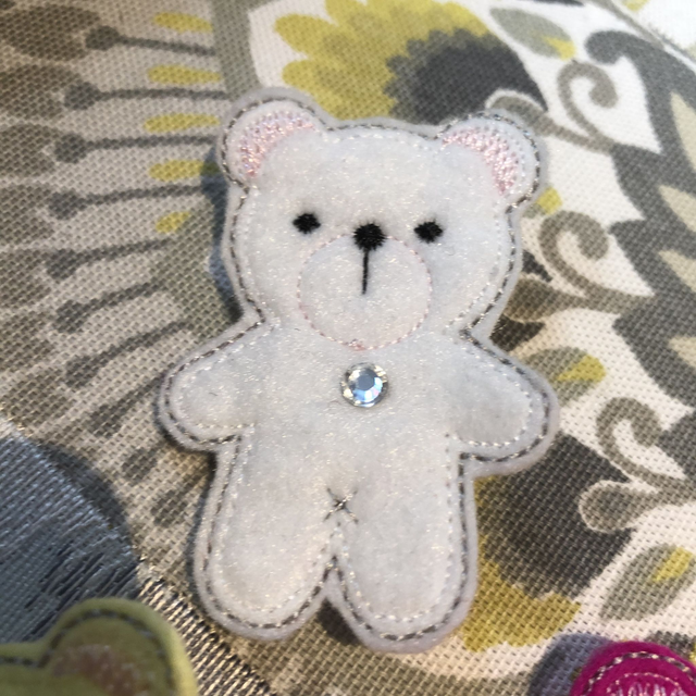 Pretty Teddy Bear Brooches - various colours available