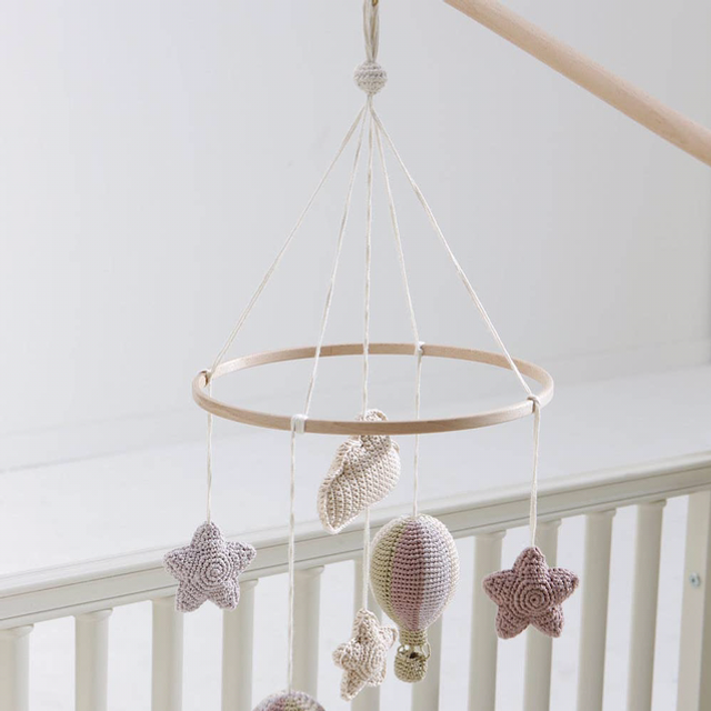 Handmade Crochet Balloon Mobile