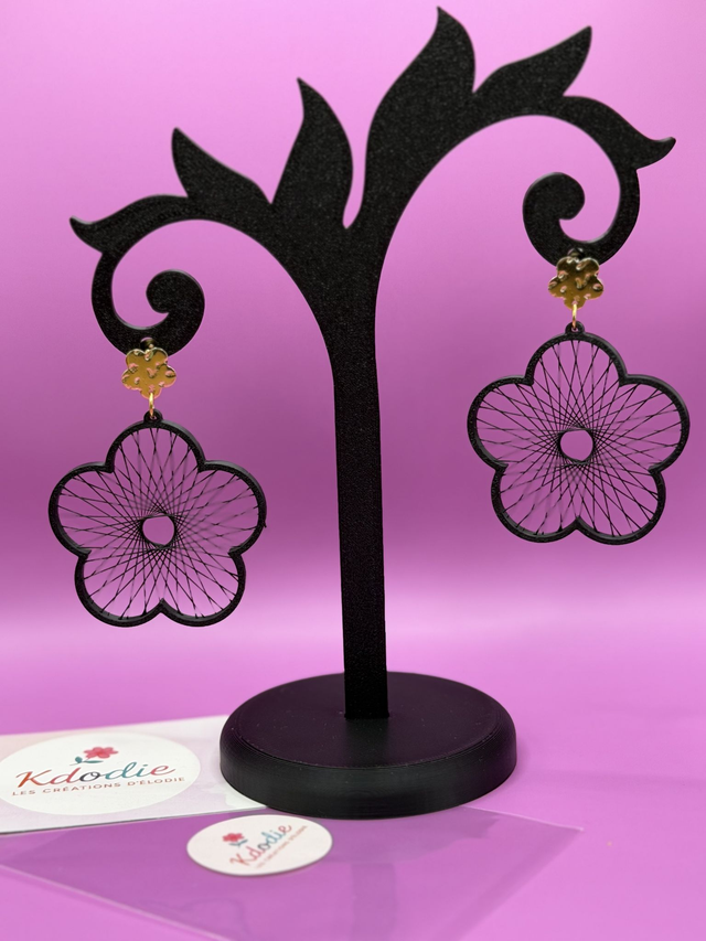 Boucles d'oreilles Fleur - Attaches Fantaisies