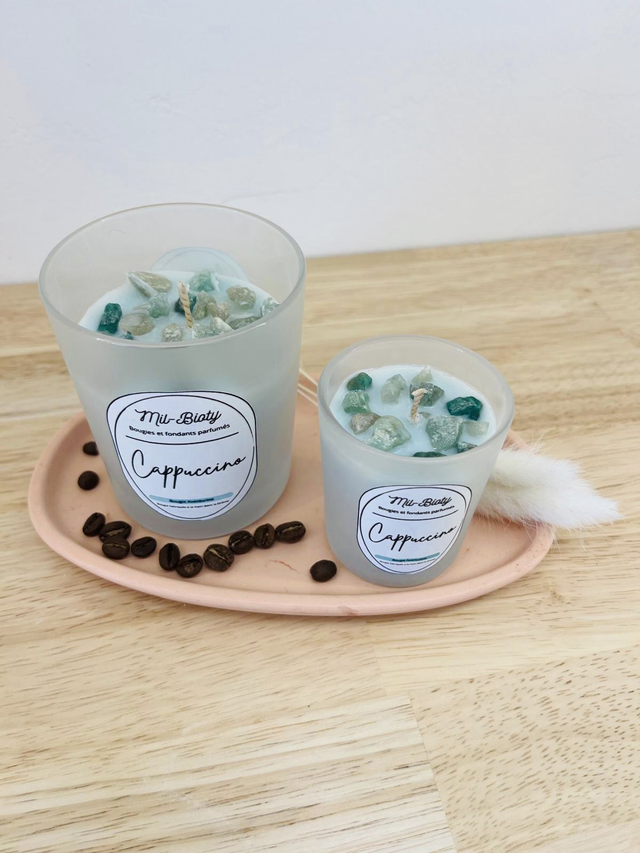 Bougie Aventurine : Cappuccino