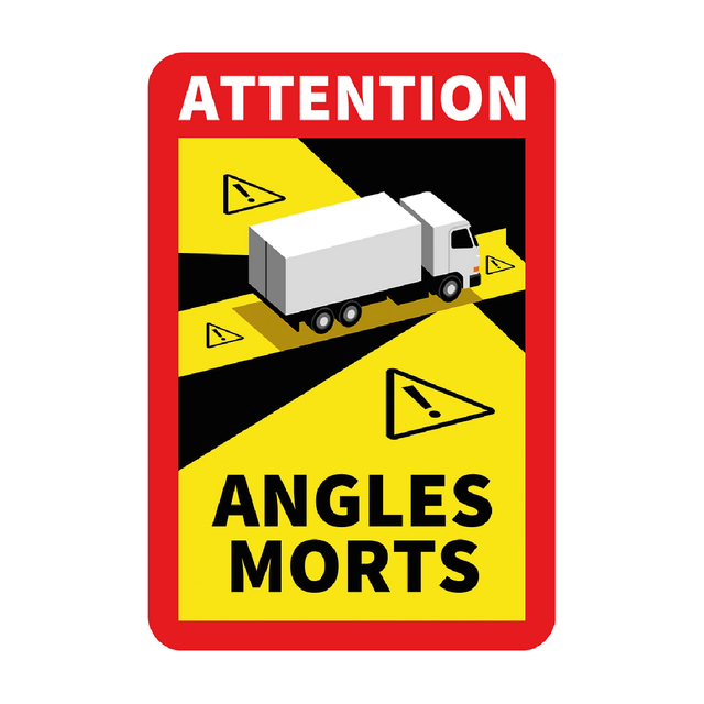 Autocolantes Sinalização Angulos Mortos (PACK de 3)