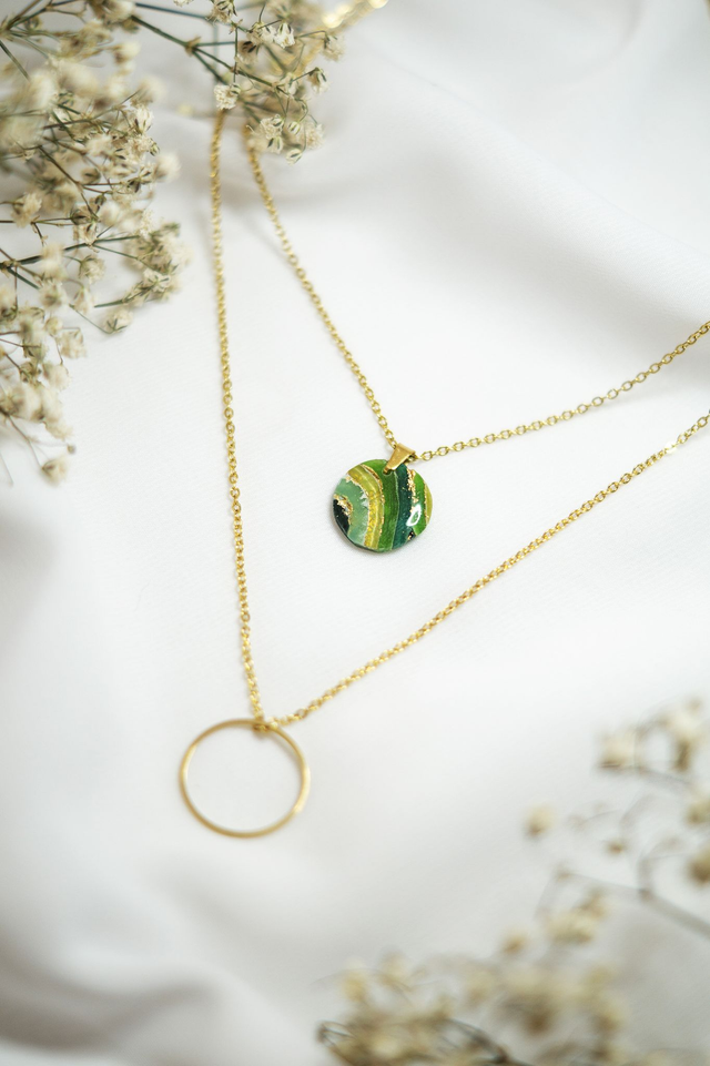 Collier double - Myra • en polymère