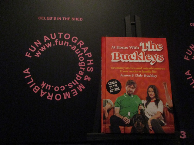 James Buckley &amp; Clair Buckley 'At Home With The Buckleys' Authentic Autographed Hardback Book (3)(SEE PIC)
