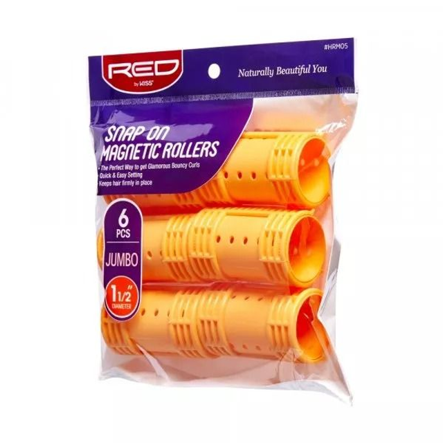 RED BY KISS: SNAP ON MAG ROLLERS - JUMBO (HRM05)