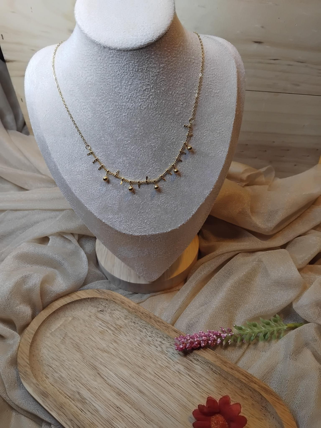 Collier pampilles en acier inoxydable 