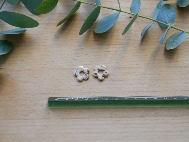 Mini bloom beige/doré/marron