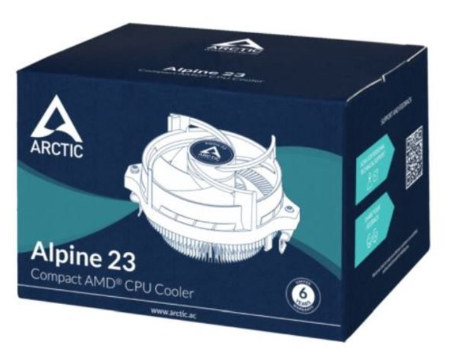 Arctic Alpine 23 Compact Heatsink &amp; Fan, AMD Sockets, Fluid Dynamic Bearing, 95W TDP