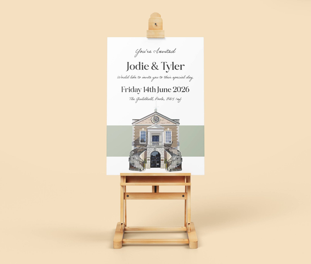 Welcome Sign - 'Simply Wed' Design