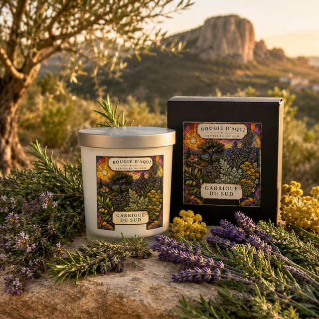 Bougie parfumée Garrigue du Sud – 160 g