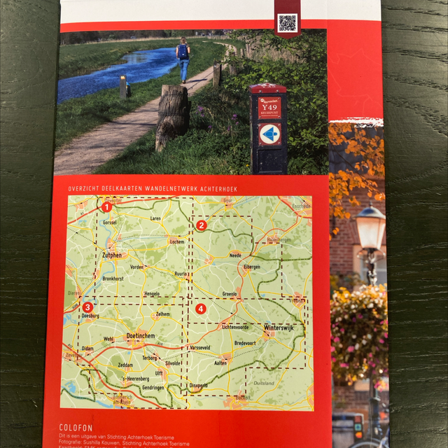 Wandelkaart wandelnetwerk