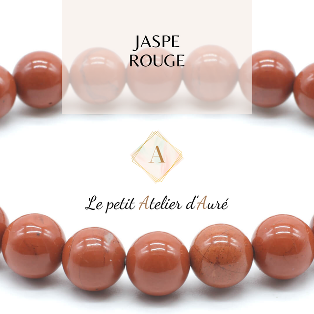 Jaspe Rouge : Bracelet en pierres naturelles sur mesure