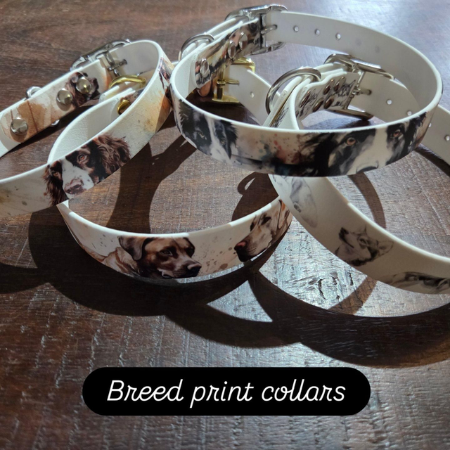 Breed specific biothane collars