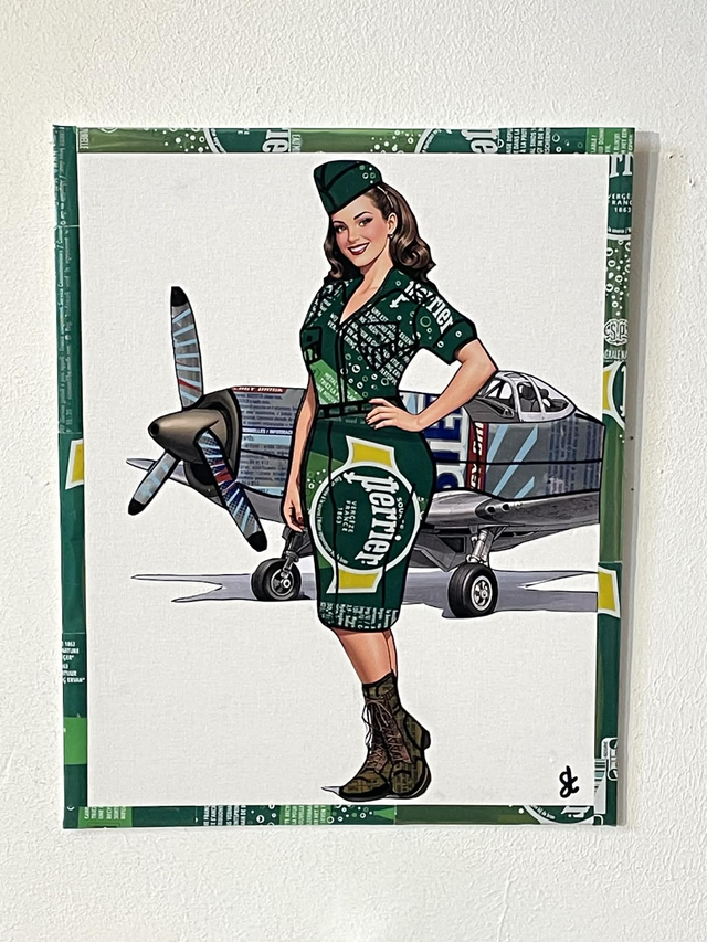 Tableau pin-up armée 