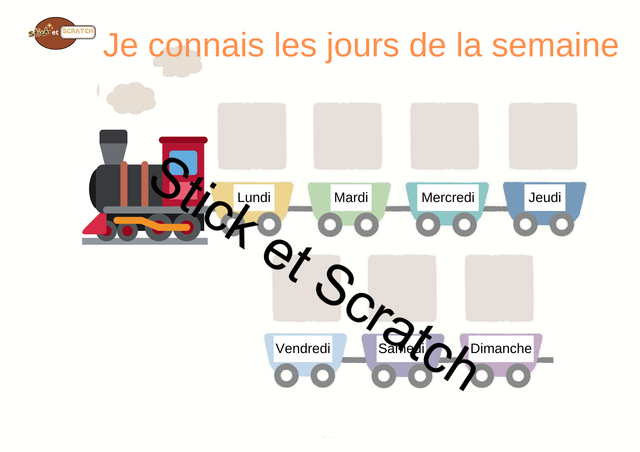 Placer les jours de la semaine