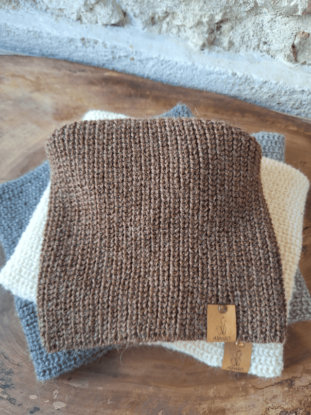 Tour de cou marron - collection immuable