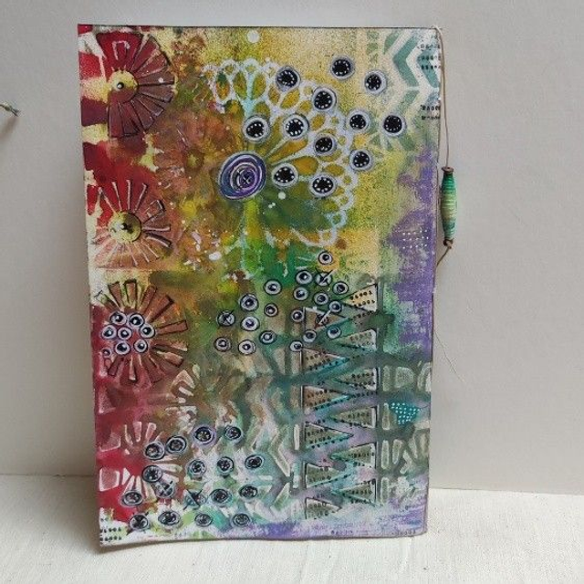 Carnet peint esprit romantique