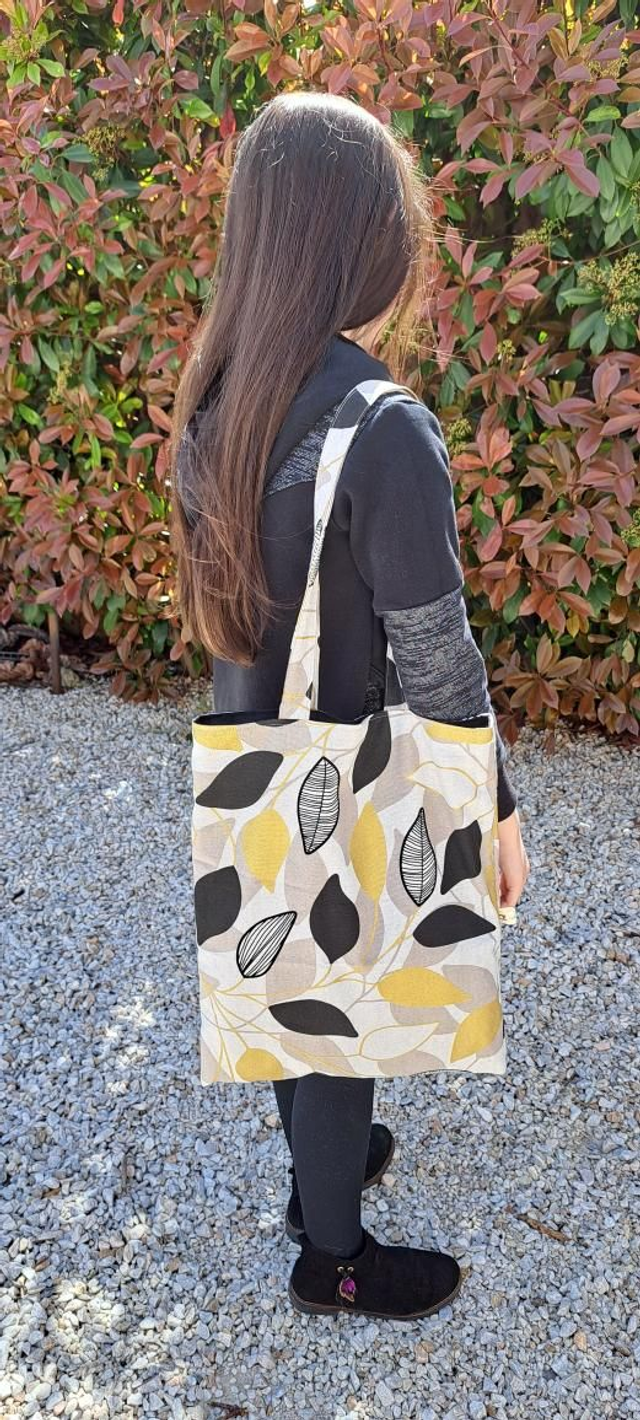Tote bag feuilles
