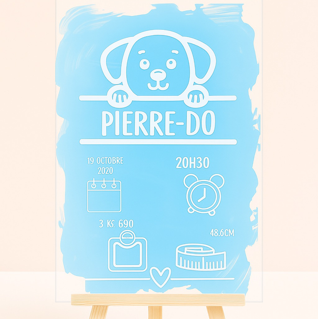 Cadre naissance garçon 