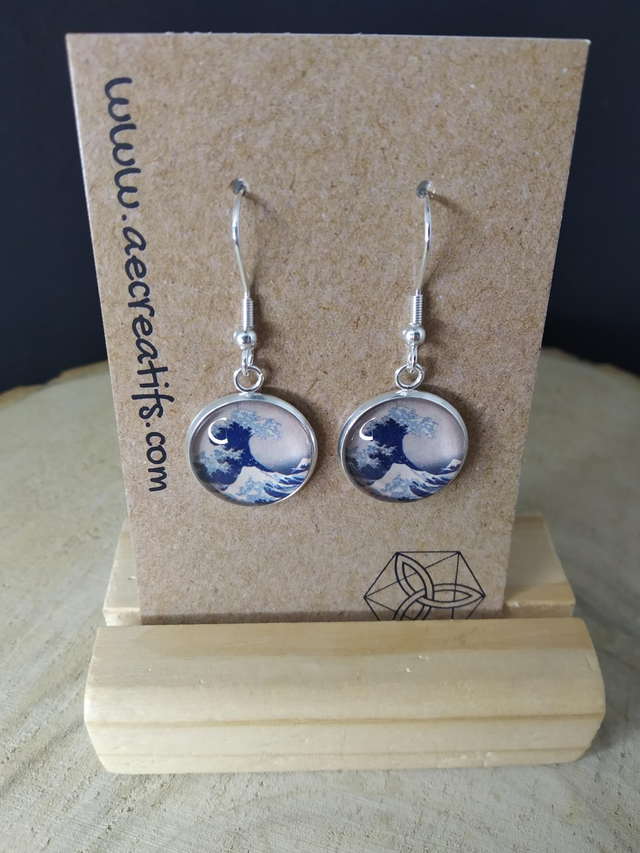 Boucles D&#039;oreilles Cabochons Japon 