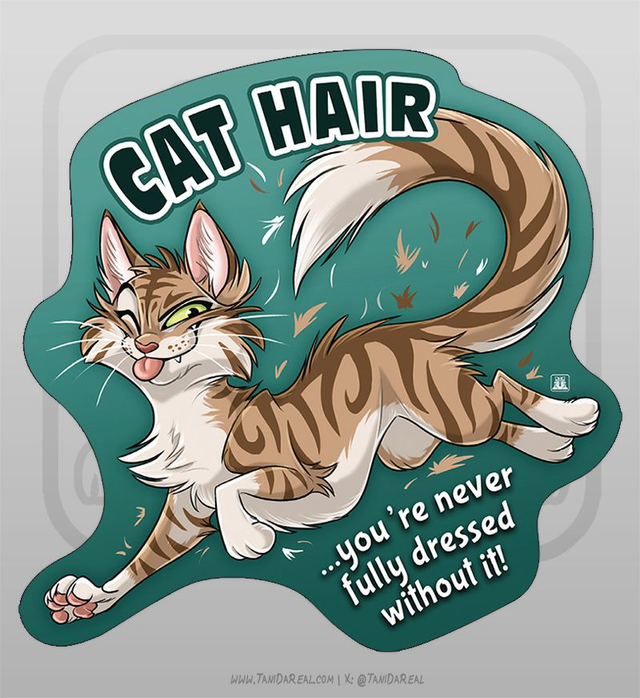 Cat Hair Sticker