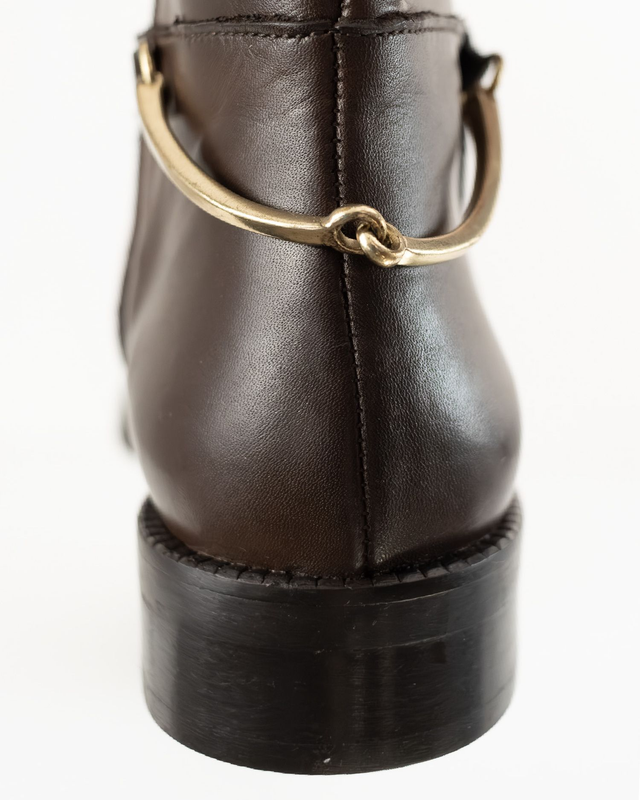 Stivaletti stile cavallerizza in vitello